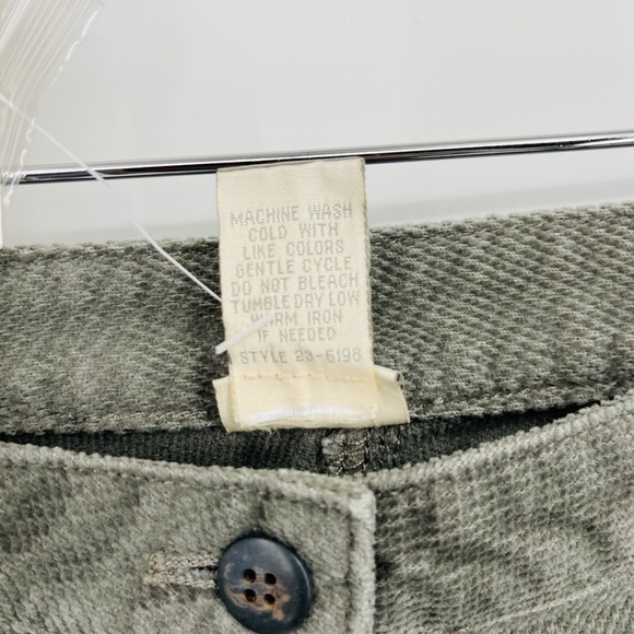 NWT J. Jill Wide Leg Textured Cotton Pants in Lichen, Deep Pockets, Size 12 - Picture 8 of 9